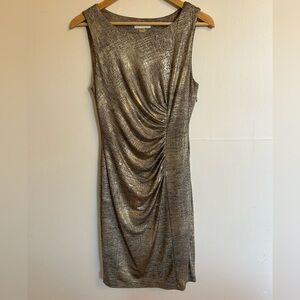 Calvin Klein Gold Cocktail Shift Dress size 4